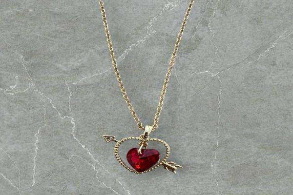 Red Heart Necklace 